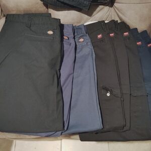 Dickies Men's Cargo Pants - Black and Navy